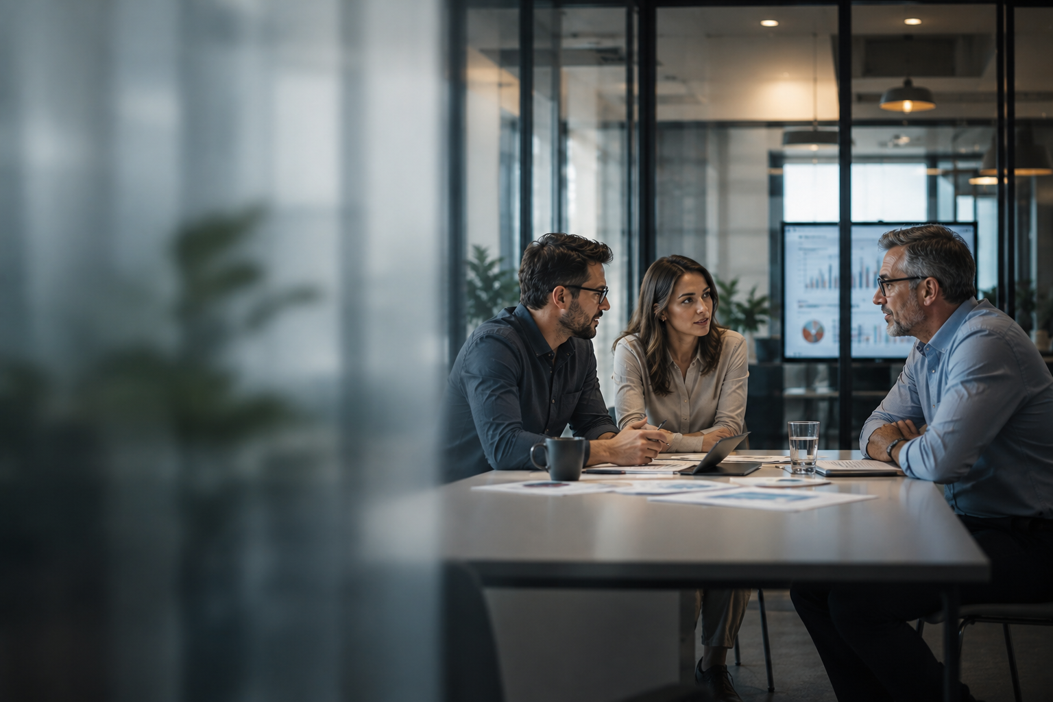 A PrismCX consultant working through customer operations with a client team
